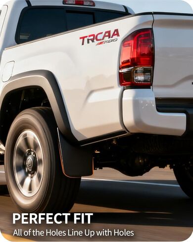 Mud Flaps for Toyota Tacoma with Fender Flares，Complete Front & Rear Splash Guards Set (2016-2023) in Saudi Arabia