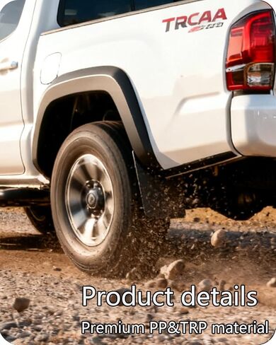 Mud Flaps for Toyota Tacoma with Fender Flares，Complete Front & Rear Splash Guards Set (2016-2023) in Saudi Arabia