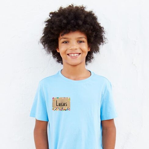 نقاط ضغط تعليمية إبداعية على علامات الأسماء السوداء باللون الأسود. 3-1/2 × 2-1/2 بوصة in Kuwait