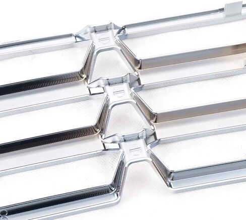 PIT66 2Pcs Chrome Bumper Grille Skin Guard Snap On Insert Compatible with Chevy 2016-2018 Silverado 1500 in Saudi Arabia