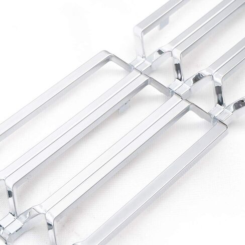 PIT66 2Pcs Chrome Bumper Grille Skin Guard Snap On Insert Compatible with Chevy 2016-2018 Silverado 1500 in Saudi Arabia