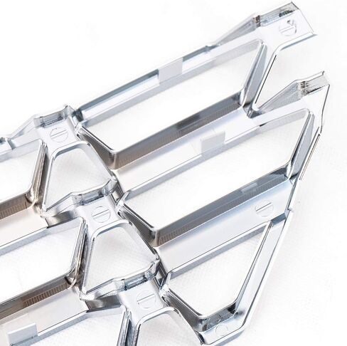 PIT66 2Pcs Chrome Bumper Grille Skin Guard Snap On Insert Compatible with Chevy 2016-2018 Silverado 1500 in Saudi Arabia
