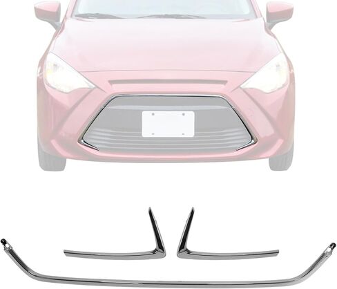 COOL STAR 53141WB002 3 قطع من مصد الصدمات الجانبي والوسطي متوافق مع Toyota Yaris Sedan/Yaris IA/Scion iA 2016-2020 يستبدل TO1044115 53123WB001 زخرفة شبكية مركزية in Saudi Arabia