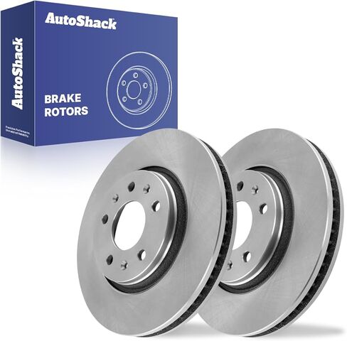 AutoShack 11.89 بوصة (302 مم) استبدال دوارات الفرامل الأمامية ذات التهوية لـ 2003-2007 كاديلاك CTS 2005-2008 كاديلاك STS 2-PC Set in Saudi Arabia