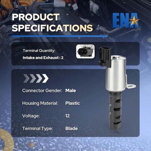 ENA Engine Variable Valve Timing Solenoid VVT Compatible with Toyota Camry Corolla Highlander Scion tC xB Pontiac Vibe Lexus HS250h 2001-2015 Camshaft Position Actuator Solenoid for 917-020 Set of 1 in Saudi Arabia