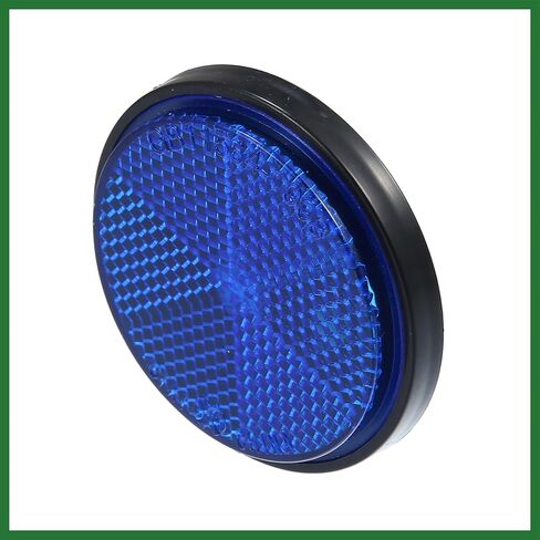 Motoforti 4 Pcs Universal Round Shape Reflector for Motorcycle Garbage Cans Car Trailer Truck and Bike Blue Long-Lasting in Saudi Arabia