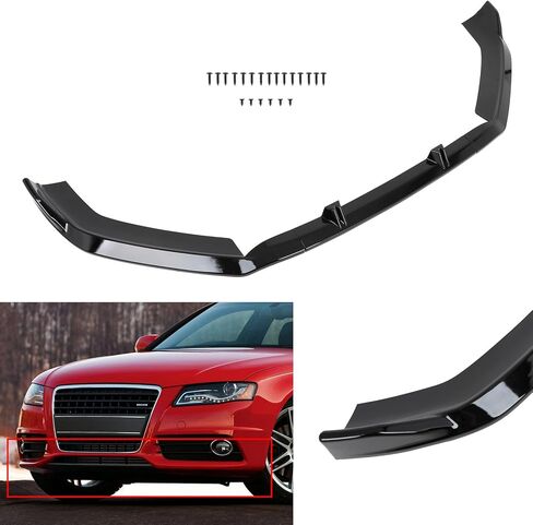PP/Glossy Black Front Bumper Lip Splitter Fit for 2013-2016 for Audi A4/2013-2016 for Audi A4 Quattro/2013-2016 for Audi S4/Fit S-Line Models Package Only Front Lip Spoiler in Saudi Arabia