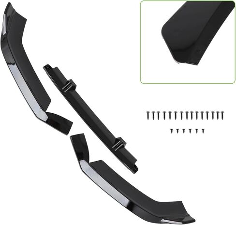 PP/Glossy Black Front Bumper Lip Splitter Fit for 2013-2016 for Audi A4/2013-2016 for Audi A4 Quattro/2013-2016 for Audi S4/Fit S-Line Models Package Only Front Lip Spoiler in Saudi Arabia