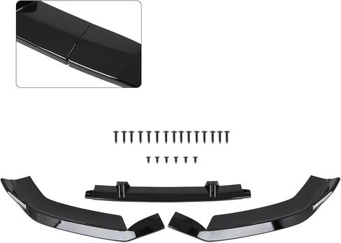 PP/Glossy Black Front Bumper Lip Splitter Fit for 2013-2016 for Audi A4/2013-2016 for Audi A4 Quattro/2013-2016 for Audi S4/Fit S-Line Models Package Only Front Lip Spoiler in Saudi Arabia