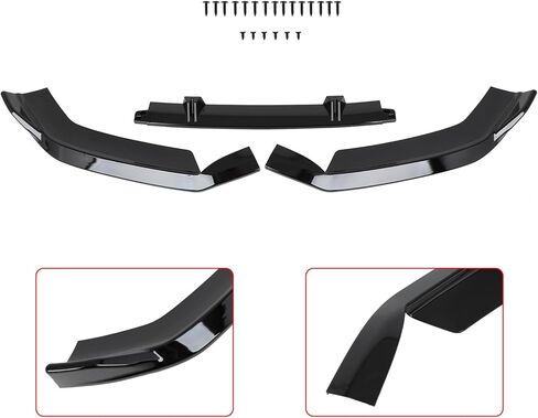 PP/Glossy Black Front Bumper Lip Splitter Fit for 2013-2016 for Audi A4/2013-2016 for Audi A4 Quattro/2013-2016 for Audi S4/Fit S-Line Models Package Only Front Lip Spoiler in Saudi Arabia