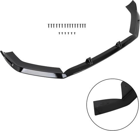 PP/Glossy Black Front Bumper Lip Splitter Fit for 2013-2016 for Audi A4/2013-2016 for Audi A4 Quattro/2013-2016 for Audi S4/Fit S-Line Models Package Only Front Lip Spoiler in Saudi Arabia
