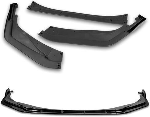 Q1-TECH، الشفة الأمامية الممتصة للصدمات تناسب طراز 2020-2025 Toyota Corolla XSE/SE فقط، ممتص الصدمات الأمامي للشفاه الهوائية، موزع هواء الذقن، ABS، نمط STP (أسود لامع) in Saudi Arabia