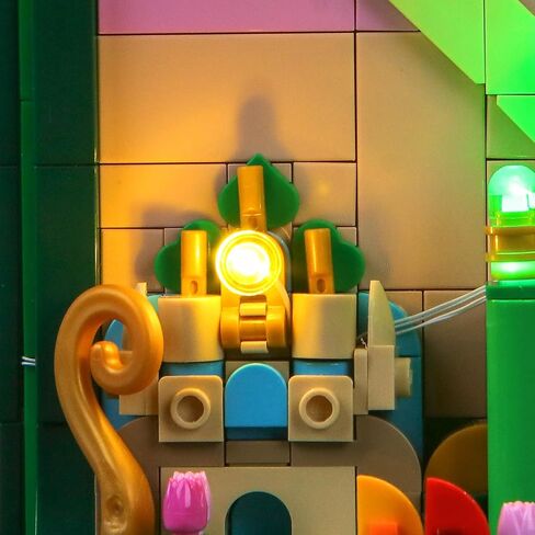 إضاءة LED متوافقة مع لوحة فنية جدارية لمدينة Lego Wicked Emerald 75685 - أضواء فقط، مجموعة إضاءة مخصصة متوافقة مع Lego Wicked 75685، غير متضمنة النموذج in Saudi Arabia