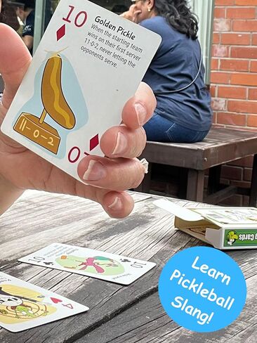 Pickleball Playing Cards – Featuring Slang, Shots & Playing Tips – Standard 52-Card Deck for Poker, Rummy, Solitaire & More – Fun Art in Saudi Arabia