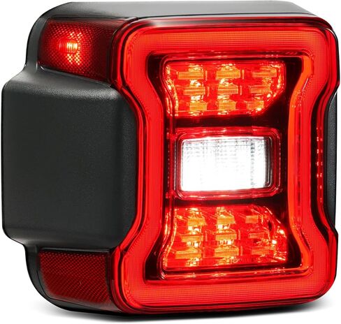 LED Tail Lights Compatible with 2018 2019 2020 2021 2022 2023 2024 2025 Jeep Wrangler Taillights Rear Brake Lamp Rear Reverse Stop Brake Lamp Replacement for OEM#68434890AB (Left Driver Side) in Saudi Arabia