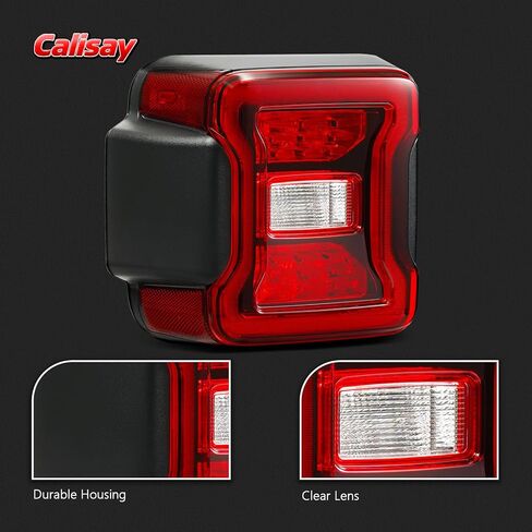 LED Tail Lights Compatible with 2018 2019 2020 2021 2022 2023 2024 2025 Jeep Wrangler Taillights Rear Brake Lamp Rear Reverse Stop Brake Lamp Replacement for OEM#68434890AB (Left Driver Side) in Saudi Arabia