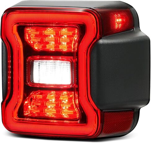 مصابيح خلفية LED متوافقة مع 2018 2019 2020 2021 2022 2023 2024 2025 مصابيح جيب رانجلر الخلفية مصباح الفرامل الخلفي الخلفي لاستبدال مصباح الفرامل OEM#68434890AB (جانب السائق الأيسر) in Kuwait