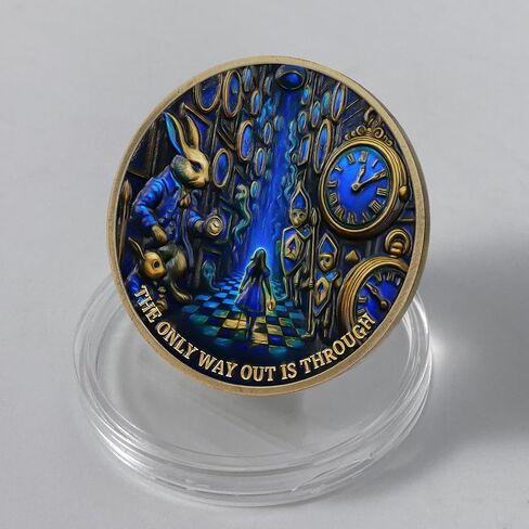 Imasoner Memento Mori Coin – Gothic Skull and Clock Token with Quote, Inspirational Pocket Coin for Reflection and Mindfulness in Saudi Arabia