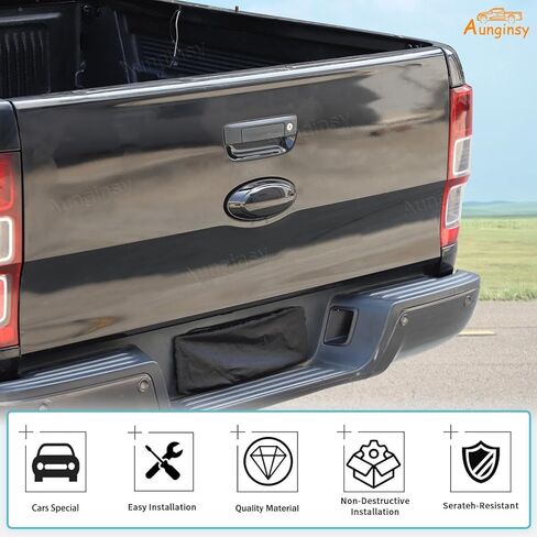 غطاء شعار الباب الخلفي للسيارة متوافق مع Ford Ranger 2015-2022 شعار شارة غطاء شعار السيارة الخلفي شعار شارة خلفية ديكور غطاء شعار خلفي غطاء زخرفة دائرة حلقة مركز ديكور شعار الملحقات in Saudi Arabia