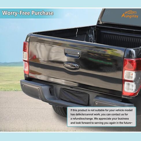 غطاء شعار الباب الخلفي للسيارة متوافق مع Ford Ranger 2015-2022 شعار شارة غطاء شعار السيارة الخلفي شعار شارة خلفية ديكور غطاء شعار خلفي غطاء زخرفة دائرة حلقة مركز ديكور شعار الملحقات in Saudi Arabia