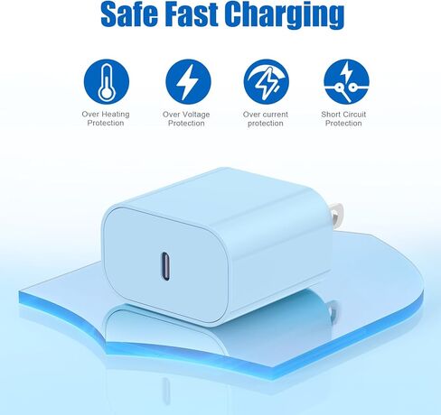 2Pack 45W Super Fast Charger Block and Type C to C Cable 10ft, USB C Wall Charging Power Adapter and Android Phone Charger Cord Long for Samsung Galaxy S24+/S23 Ultra/S23+/S22/S21/Note 20/Note10 Plus in Kuwait