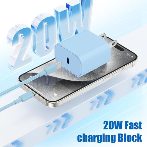 2Pack 45W Super Fast Charger Block and Type C to C Cable 10ft, USB C Wall Charging Power Adapter and Android Phone Charger Cord Long for Samsung Galaxy S24+/S23 Ultra/S23+/S22/S21/Note 20/Note10 Plus in Kuwait