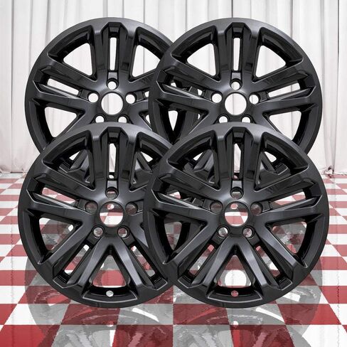 Set of 4 Gloss Black 5 Split Spoke 18" Wheel Skins for Ford Explorer XLT 2011-2016 in Saudi Arabia