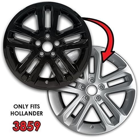 Set of 4 Gloss Black 5 Split Spoke 18" Wheel Skins for Ford Explorer XLT 2011-2016 in Saudi Arabia