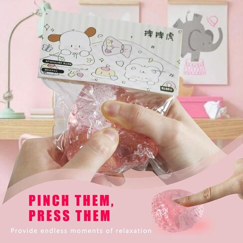 ألعاب إسفنجية فراولة تابا|ألعاب ضغط إسفنجية لطيفة على شكل فراولة|لعبة إسفنجية فراولة كاواي| ألعاب فيدجيت سكويشيز لتقليل التوتر | كملحق مكتبي مثالي (وردي) in Kuwait