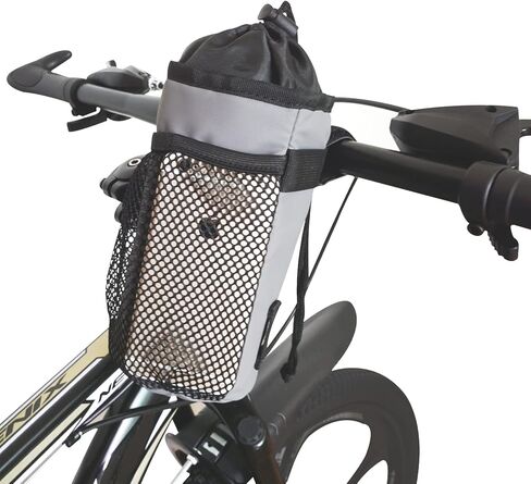 Caudblor Bike Water Bottle Holder Bag for Kid Adult, Insulated Bicycle Coffee Cup Holders with Phone Storage, Black Handlebar Drink/Beverage Container for Walker/Cruiser/Exercise/Mountain Bike in Kuwait