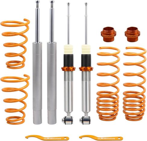maxpeedingrods Coilovers لسيارات BMW 5 Series E34 1988-1995، طقم تعليق كويلوفيرز قابل للتعديل للارتفاع، ممتص صدمات تخميد مُسبق، طقم خفض، ذهبي in Saudi Arabia