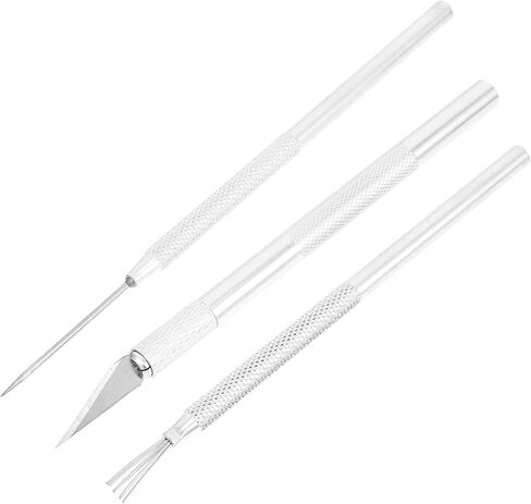 1Set Polymer Clay Sculpting Tool Set Needle Rod and Detail Pottery Needles for Clay Carving and Modeling Crafts in Saudi Arabia
