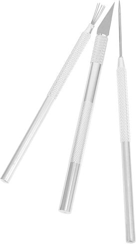 1Set Polymer Clay Sculpting Tool Set Needle Rod and Detail Pottery Needles for Clay Carving and Modeling Crafts in Saudi Arabia