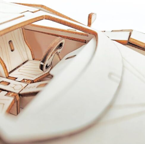 مجموعة نماذج سيارة خشبية قابلة للبناء - لعبة مركبة ذاتية التجميع مكونة من 87 قطعة، مشروع ألغاز مصنوع يدويًا للأطفال والكبار (9.4 × 4.3 × 2.4 بوصة) in Kuwait