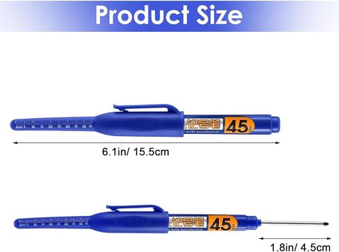 10 Pcs Deep Reach Markers Long Head Deep Hole Marker Pens 45mm Long Nose Marker Waterproof Construction Markers Marking Tool Permanent Pen Carpenter Ink Pens Metal Marking Pen (5 Colors) in Saudi Arabia