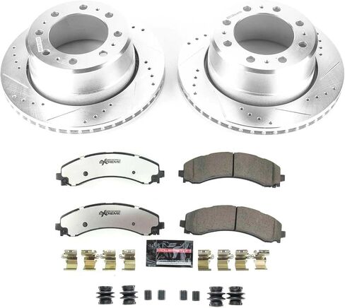 Power Stop K8636-36 Z36 Truck & Tow Rear Brake Kit-Drilled/Slotted Brake Rotors & Carbon Ceramic Brake Pads in Saudi Arabia
