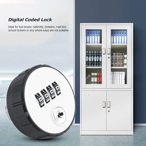 Digital Door Lock,Digital Zinc Alloy Code Combination Cam Cabinet Convenient Password Lock with Keys(36mm) in Saudi Arabia