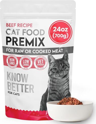 Know Better for Cats – Chicken Recipe, RAW Cat Food Premix/Supplement for Making Homemade Cat Food, All Natural, Holistic Veterinarian Approved, Grain Free, No Artificial Additives in Saudi Arabia