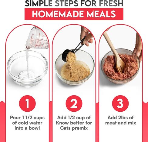 Know Better for Cats – Chicken Recipe, RAW Cat Food Premix/Supplement for Making Homemade Cat Food, All Natural, Holistic Veterinarian Approved, Grain Free, No Artificial Additives in Saudi Arabia