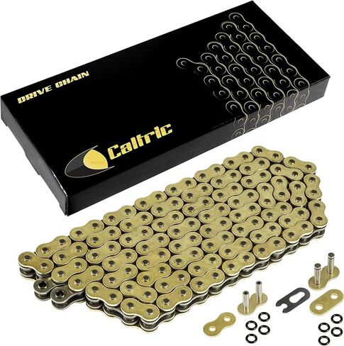 Caltric O-Ring Drive Chain Compatible with Kawasaki Zx636 Zx-636 Ninja Zx6R Zx-6R 2005 2006 Golden in Saudi Arabia