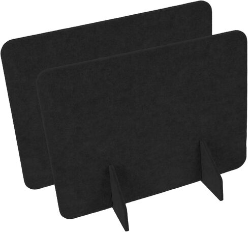 2pcs Felt Privacy Panel for Desktop Noise Reduction No Drill Installation Versatile Tabletop Separator for Office Classroom and Home Use in Saudi Arabia