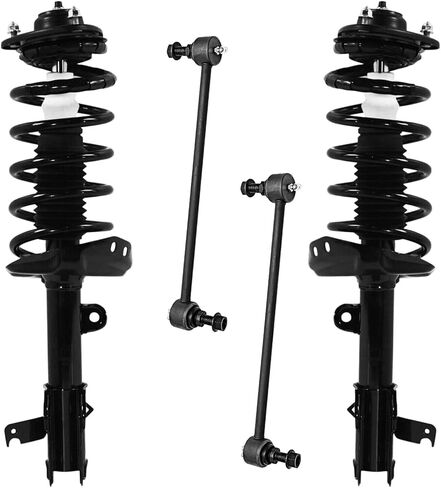 Detroit Axle - Front Struts Sway Bars for 2008 2009 2010 Honda Odyssey Complete 2 Struts with Coil Spring 2 Sway Bar Links Replacement Suspension Kit Quick Install Ready Strut Shock Assembly in Saudi Arabia