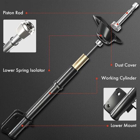 A-Premium Front Shock Absorber Strut Compatible with Nissan Murano 2015-2024, Pathfinder 2013-2020 & Infiniti QX60 2014-2020, JX35 2013, 2-PC Set in Saudi Arabia