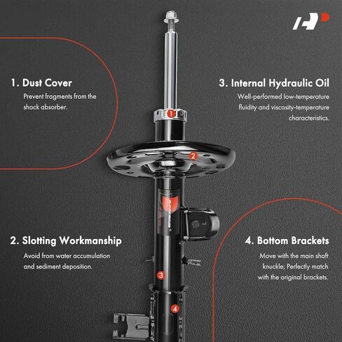 A-Premium Front Shock Absorber Strut Compatible with Nissan Murano 2015-2024, Pathfinder 2013-2020 & Infiniti QX60 2014-2020, JX35 2013, 2-PC Set in Saudi Arabia