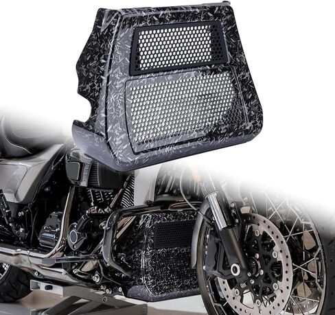 Motorcycle Front Chin Spoilers Radiator Cover for Harley Touring CVO Road Glide/CVO Street Glide 2023-2025, CVO Road Glide ST/Road Glide/Street Glide 2024-2025 (Vivid Black) in Saudi Arabia
