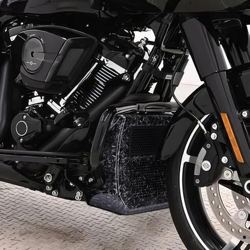 Motorcycle Front Chin Spoilers Radiator Cover for Harley Touring CVO Road Glide/CVO Street Glide 2023-2025, CVO Road Glide ST/Road Glide/Street Glide 2024-2025 (Vivid Black) in Saudi Arabia
