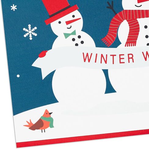 Hallmark Boxed Christmas Cards, Winter Wishes Snowmen (40 Cards and 40 Envelopes) in Saudi Arabia