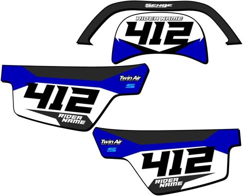 1990-2025 PW 50 SG63 مجموعة لوحات أرقام MX المخصصة Senge Graphics Kit المتوافقة مع Yamaha in Saudi Arabia