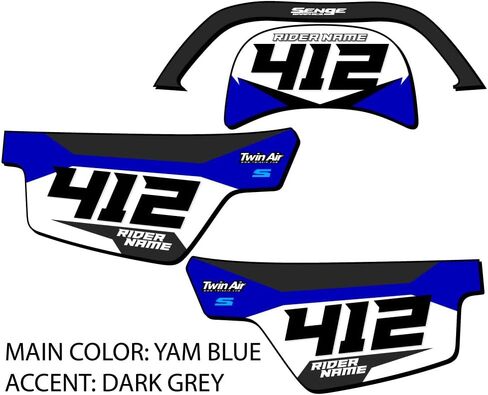 1990-2025 PW 50 SG63 مجموعة لوحات أرقام MX المخصصة Senge Graphics Kit المتوافقة مع Yamaha in Saudi Arabia