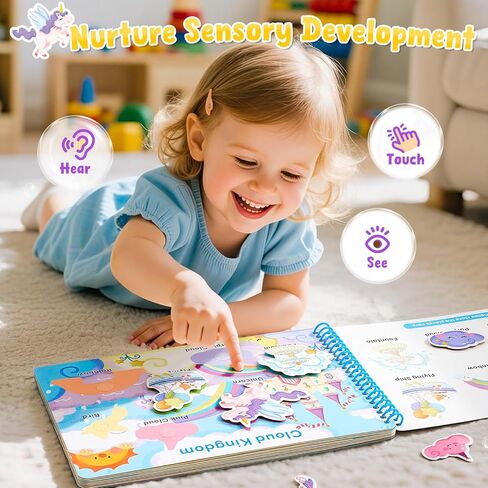 JoyCat كتاب مشغول لمرحلة ما قبل المدرسة للأطفال الصغار 4-5، كتب الأنشطة التعليمية، الألعاب الحسية التعليمية، مواد تعلم التوحد، العودة إلى المدرسة، هدايا أعياد الميلاد للأولاد والبنات (STEAM) in Kuwait
